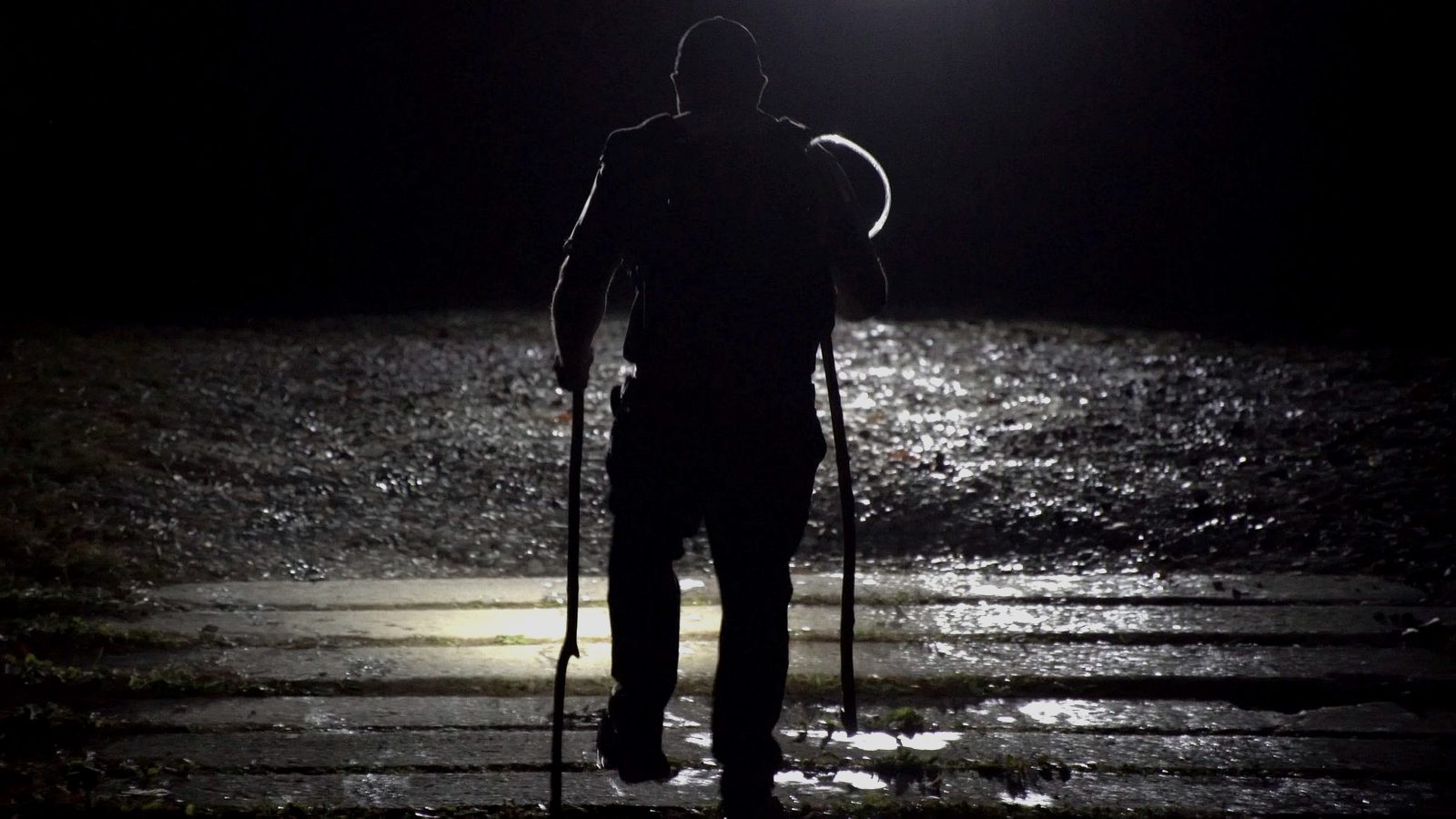 Rite of Passage silhouette at night