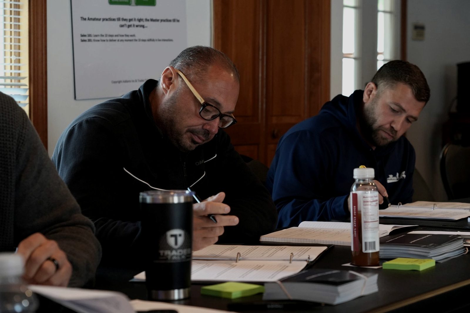 Operator studying during Leadership Mastery training